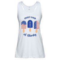 Sweet Land Of Liberty Ice Cream Pops Ladies Essential Flowy Tank