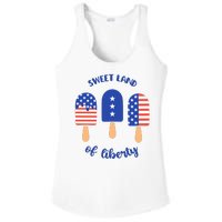 Sweet Land Of Liberty Ice Cream Pops Ladies PosiCharge Competitor Racerback Tank