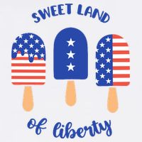 Sweet Land Of Liberty Ice Cream Pops Baby Bodysuit