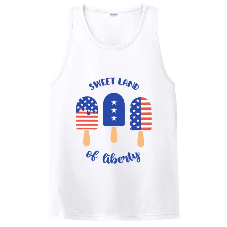 Sweet Land Of Liberty Ice Cream Pops PosiCharge Competitor Tank