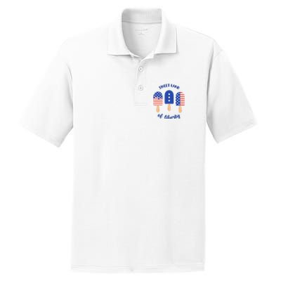 Sweet Land Of Liberty Ice Cream Pops PosiCharge RacerMesh Polo