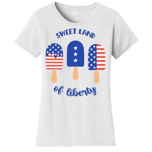 Sweet Land Of Liberty Ice Cream Pops Women's T-Shirt