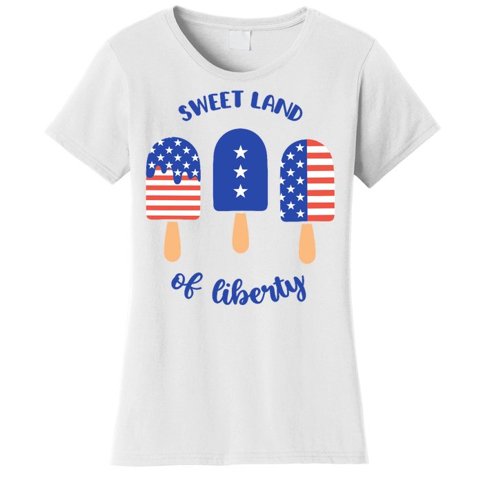 Sweet Land Of Liberty Ice Cream Pops Women's T-Shirt