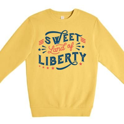 Sweet Land Of Liberty USA Premium Crewneck Sweatshirt