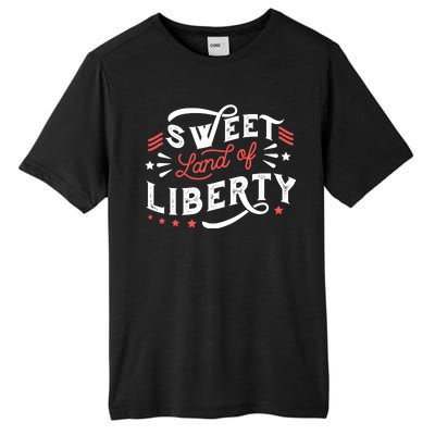 Sweet Land Of Liberty USA Tall Fusion ChromaSoft Performance T-Shirt