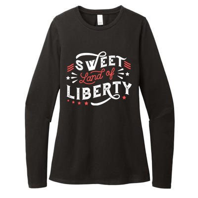 Sweet Land Of Liberty USA Womens CVC Long Sleeve Shirt