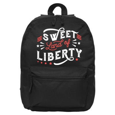Sweet Land Of Liberty USA 16 in Basic Backpack