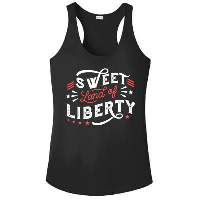 Sweet Land Of Liberty USA Ladies PosiCharge Competitor Racerback Tank