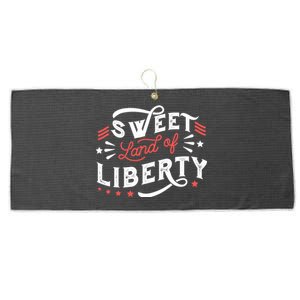 Sweet Land Of Liberty USA Large Microfiber Waffle Golf Towel