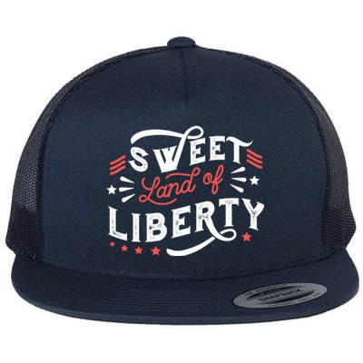 Sweet Land Of Liberty USA Flat Bill Trucker Hat