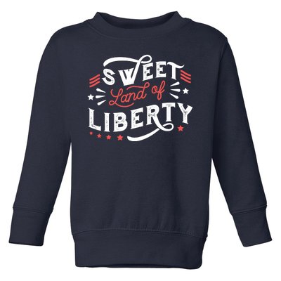 Sweet Land Of Liberty USA Toddler Sweatshirt