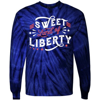 Sweet Land Of Liberty USA Tie-Dye Long Sleeve Shirt