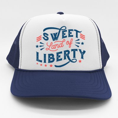 Sweet Land Of Liberty USA Trucker Hat