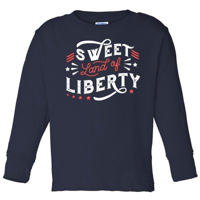 Sweet Land Of Liberty USA Toddler Long Sleeve Shirt