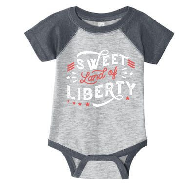 Sweet Land Of Liberty USA Infant Baby Jersey Bodysuit