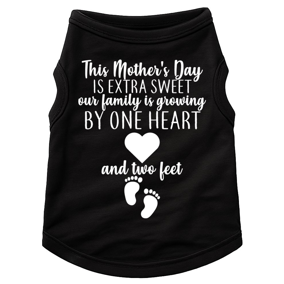 Sweet Mother's Day Pregnancy Announcement  Doggie Tank