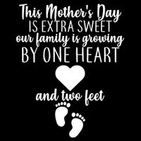 Sweet Mother's Day Pregnancy Announcement  Flat Bill Trucker Hat
