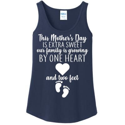 Sweet Mother's Day Pregnancy Announcement  Ladies Essential Tank