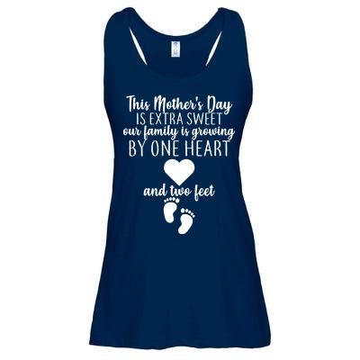 Sweet Mother's Day Pregnancy Announcement  Ladies Essential Flowy Tank