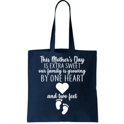 Sweet Mother's Day Pregnancy Announcement  Tote Bag