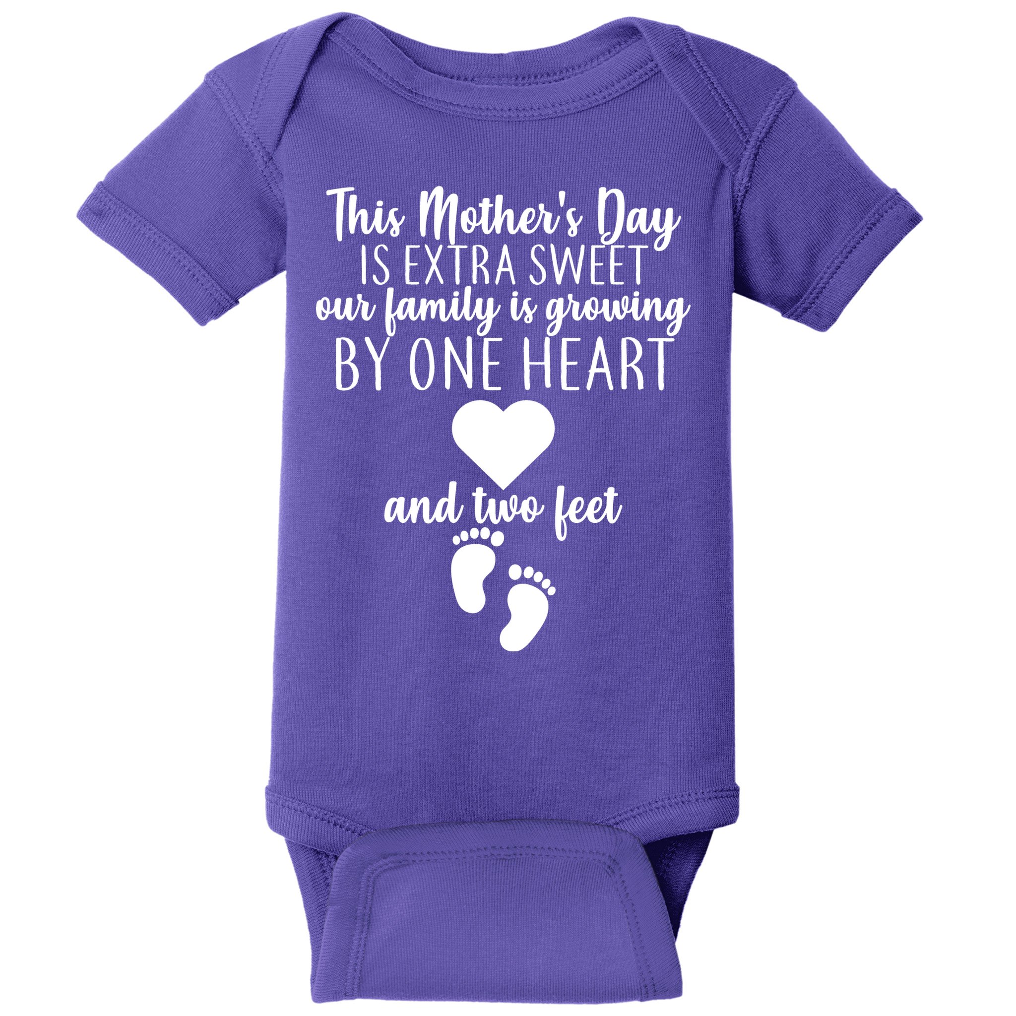 Sweet Mother's Day Pregnancy Announcement  Baby Bodysuit