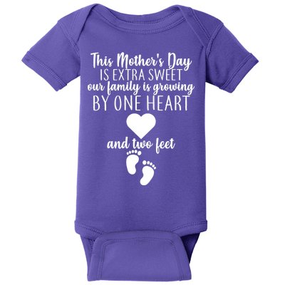 Sweet Mother's Day Pregnancy Announcement  Baby Bodysuit