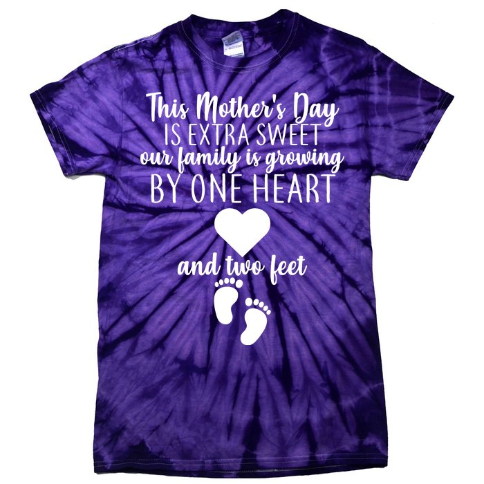 Sweet Mother's Day Pregnancy Announcement  Tie-Dye T-Shirt