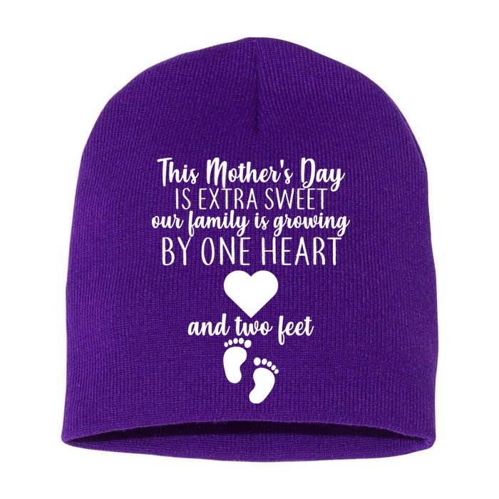 Sweet Mother's Day Pregnancy Announcement  Short Acrylic Beanie