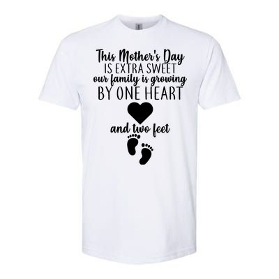 Sweet Mother's Day Pregnancy Announcement  Softstyle® CVC T-Shirt