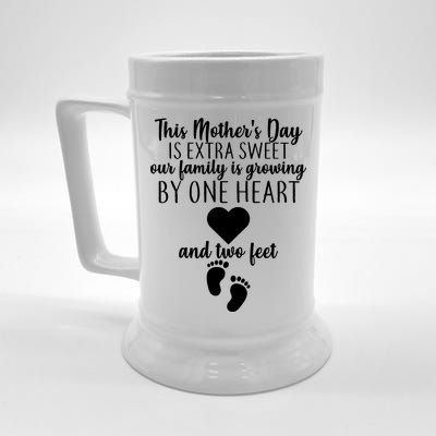 Sweet Mother's Day Pregnancy Announcement  Beer Stein