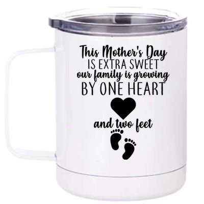 Sweet Mother's Day Pregnancy Announcement  12 oz Stainless Steel Tumbler Cup