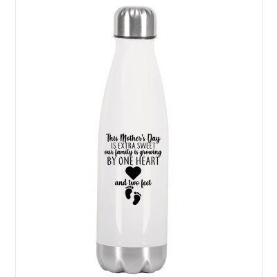 Sweet Mother's Day Pregnancy Announcement  Stainless Steel Insulated Water Bottle