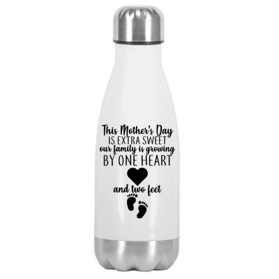 Sweet Mother's Day Pregnancy Announcement  Stainless Steel Insulated Water Bottle