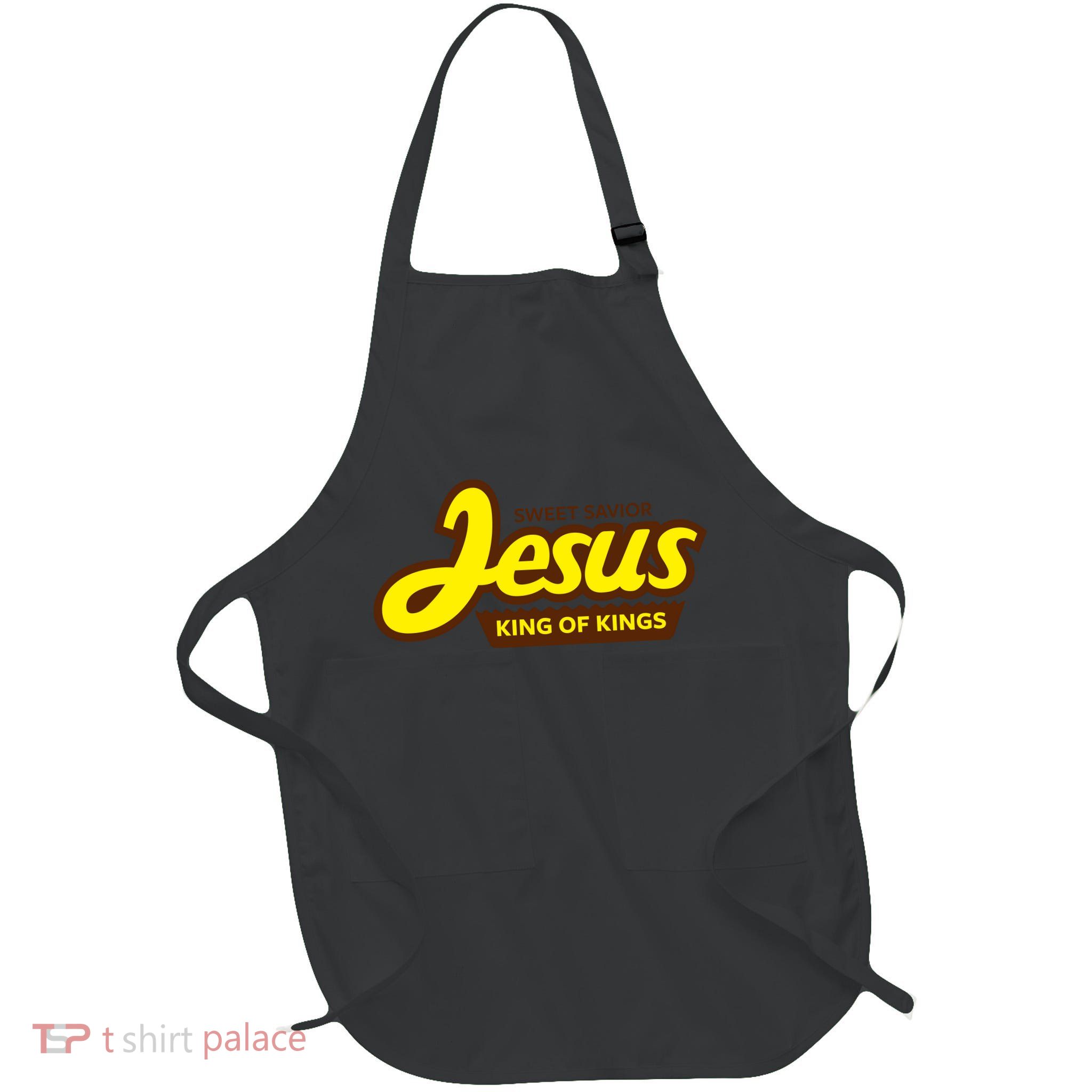 Sweet Savior Jesus King of Kings Full-Length Apron With Pockets
