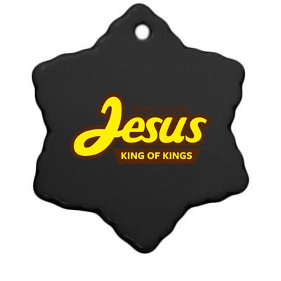 Sweet Savior Jesus King of Kings Ceramic Star Ornament