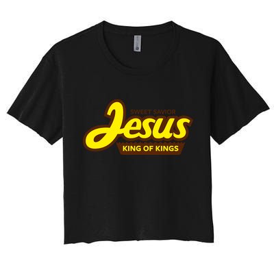 Sweet Savior Jesus King of Kings Crop Top
