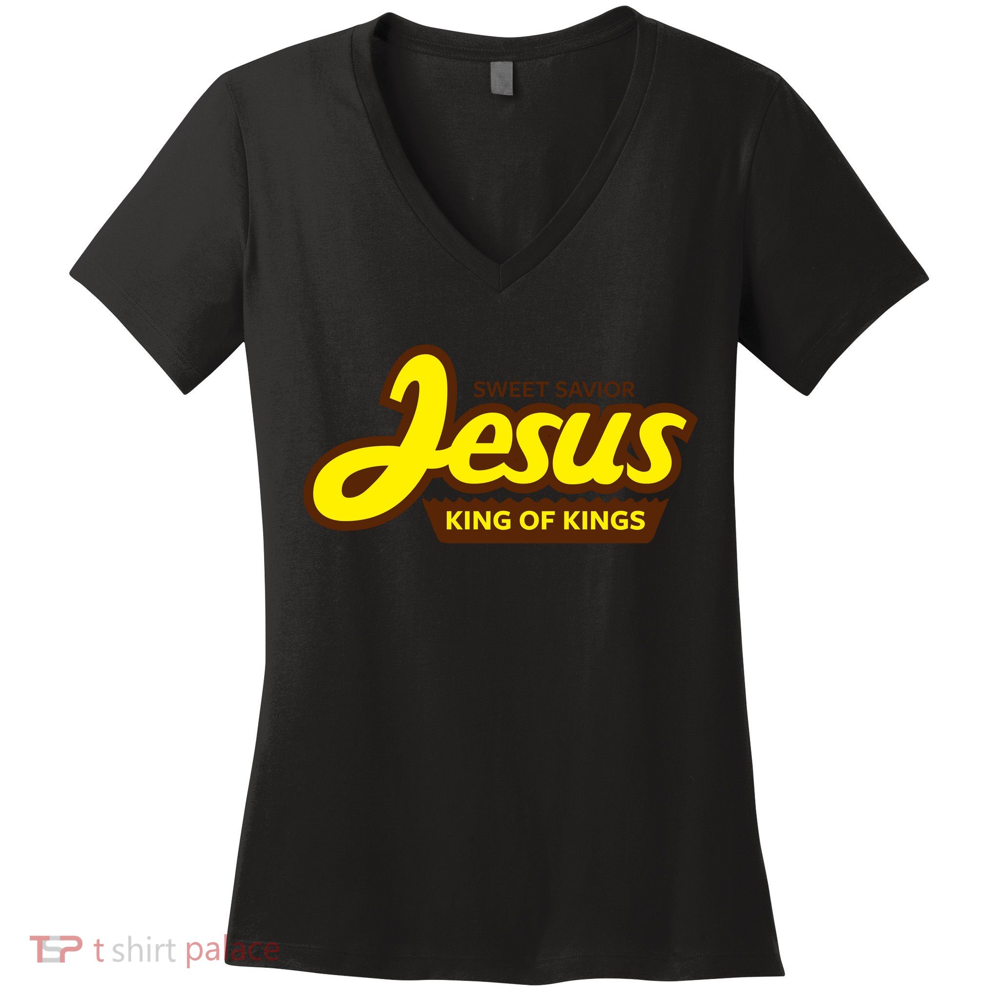 Sweet Savior Jesus King of Kings Women's V-Neck T-Shirt