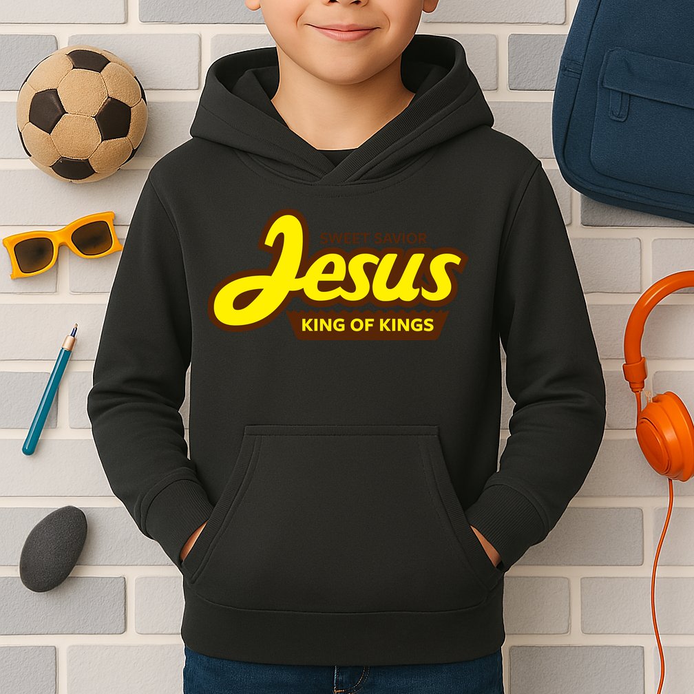 Sweet Savior Jesus King of Kings Kids Hoodie