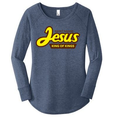 Sweet Savior Jesus King of Kings Women's Perfect Tri Tunic Long Sleeve Shirt