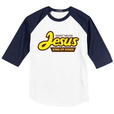 Sweet Savior Jesus King of Kings Baseball Sleeve Shirt