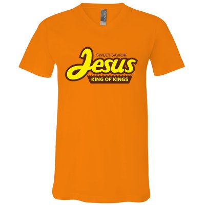 Sweet Savior Jesus King of Kings V-Neck T-Shirt