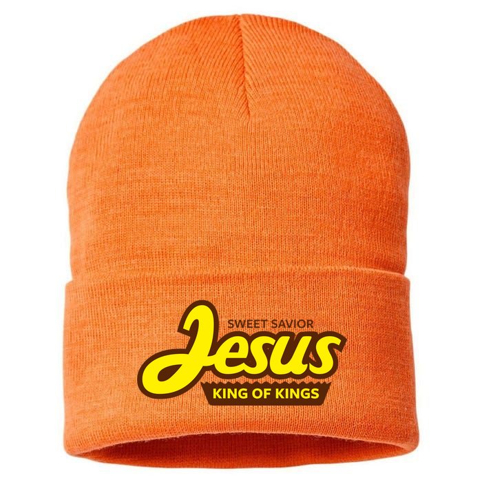 Sweet Savior Jesus King of Kings Sustainable Knit Beanie