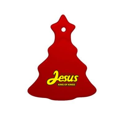 Sweet Savior Jesus King of Kings Ceramic Tree Ornament