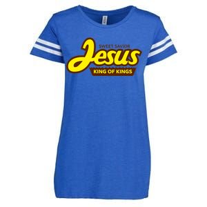 Sweet Savior Jesus King of Kings Enza Ladies Jersey Football T-Shirt