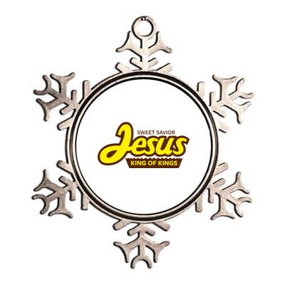 Sweet Savior Jesus King of Kings Metallic Star Ornament