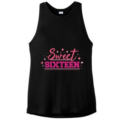 Sweet Sixteen Ladies PosiCharge Tri-Blend Wicking Tank