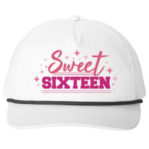 Sweet Sixteen Snapback Five-Panel Rope Hat