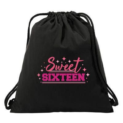 Sweet Sixteen Drawstring Bag