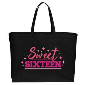 Sweet Sixteen Cotton Canvas Jumbo Tote