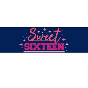 Sweet Sixteen Bumper Sticker